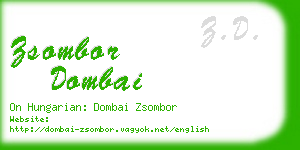 zsombor dombai business card